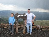 Thomas and David on top of Mt. Washburn