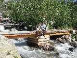 Thomas and David hiking