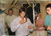 Thomas smelling the fermented herring, is it good?