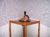 Jacobs head, an optical illusions. The table under his head is really a box. Jacobs head, an optical illusions. The table under his head is really a box.
