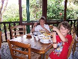 Eating Kangaroo and Crocodile in Kuruanda (town in the rain forest)