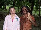 Claudia and Australian Aborigini Claudia and Australian Aborigini