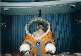 Jacob and the deep sea diving suit at Epcot, Disney World Jacob and the deep sea diving suit at Epcot, Disney World