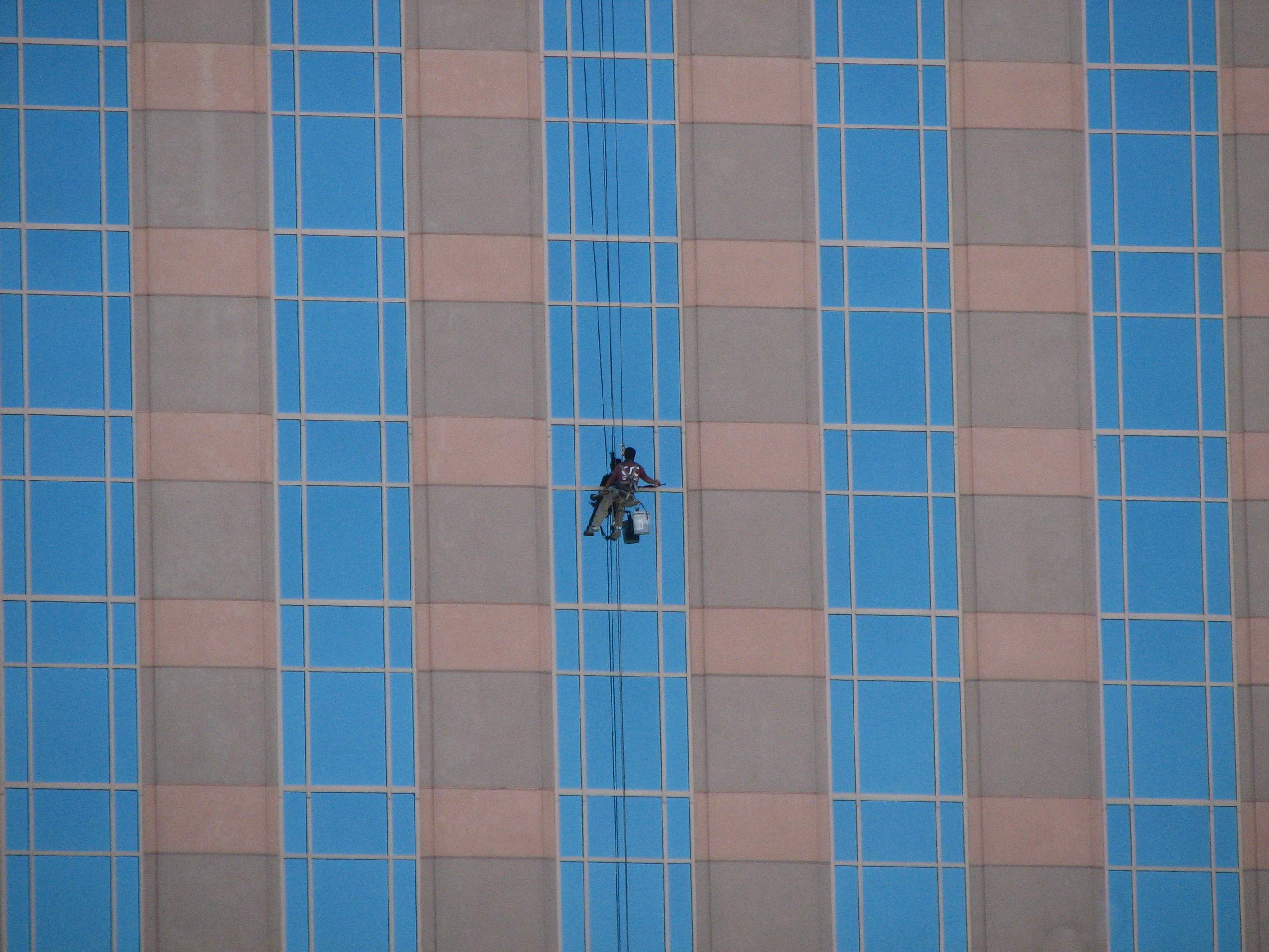 Window washer in Las Vegas