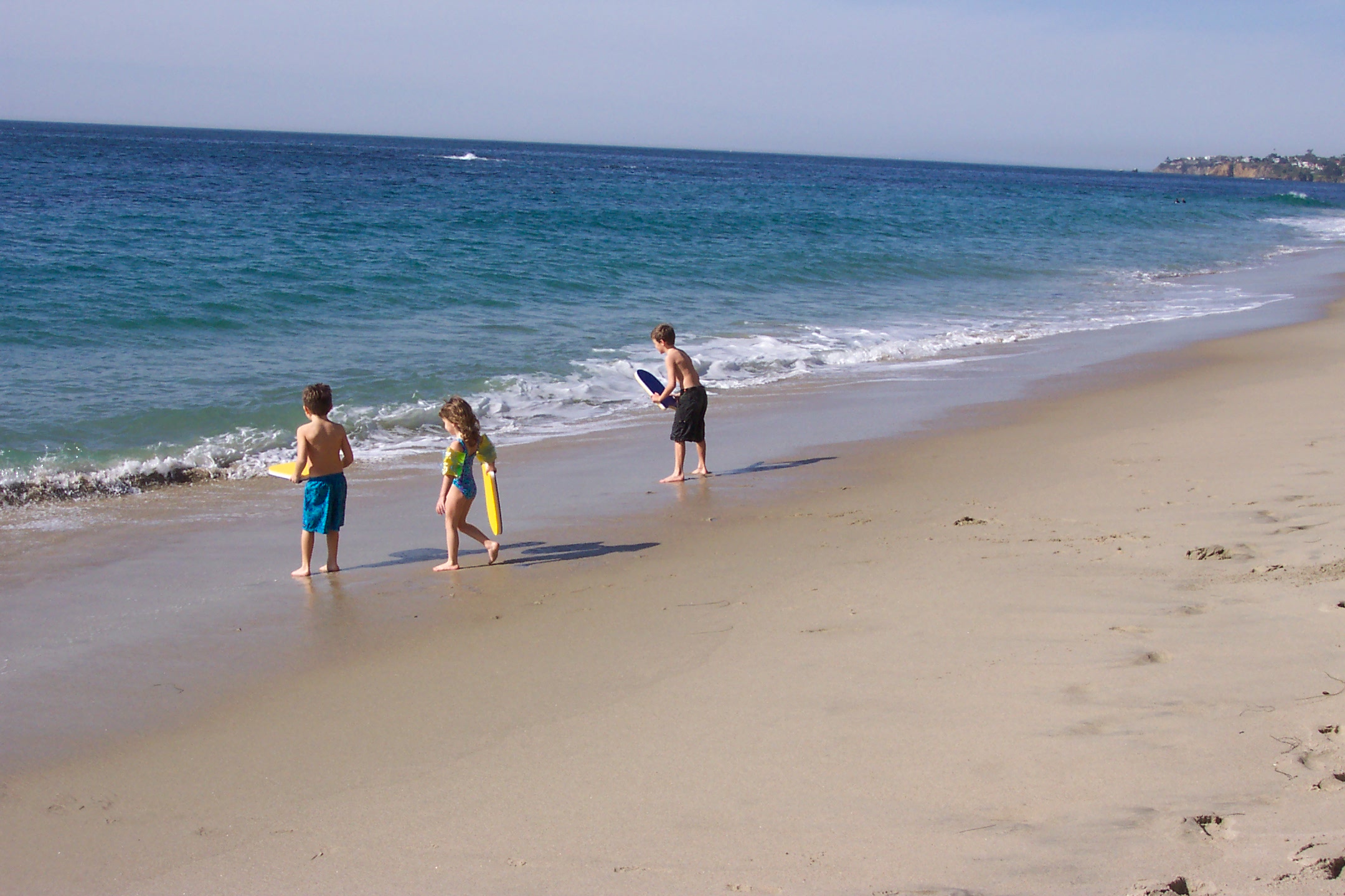 Kids at Laguna Beach. We were visiting Aunt Marianne. Laguna Beach is south of Los Angeles