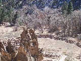 View over the ancient Indian ruins