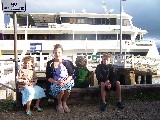 Wikmans in front of the Coral Princess our boat.