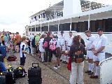 Leaving the Coral Princess after a five day cruise