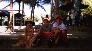 Three happy siblings, Rachel, David, and Jacob