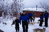 As top along our dog sled tour. Maria and Stig in front As top along our dog sled tour. Maria and Stig in front