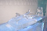 Ice Aeroplane in the bar of the Ice Hotel Ice Aeroplane in the bar of the Ice Hotel