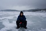 Jacob Ice Fishing in Bäckfjärden Jacob Ice Fishing in Bäckfjärden