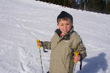 David is skiing in Bjästa backen David is skiing in Bjästa backen
