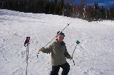 David is skiing in Bjästa backen David is skiing in Bjästa backen