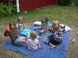 Picknick with Swedish cousins and a neighbor