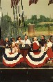 Vice President George Bush (the elder) is speaking on Fourth of July in St. Louis