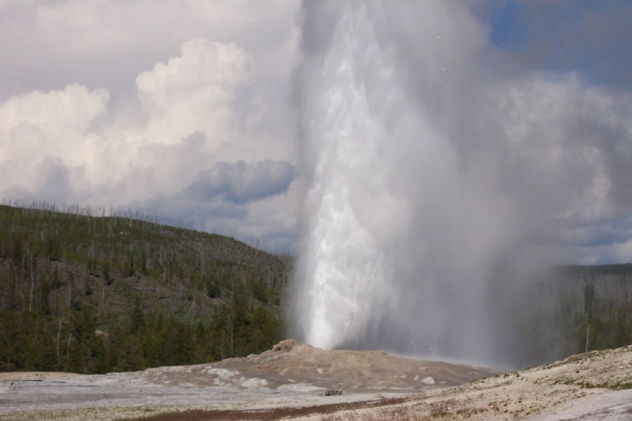 Old Faithful Geyser, a natural clock