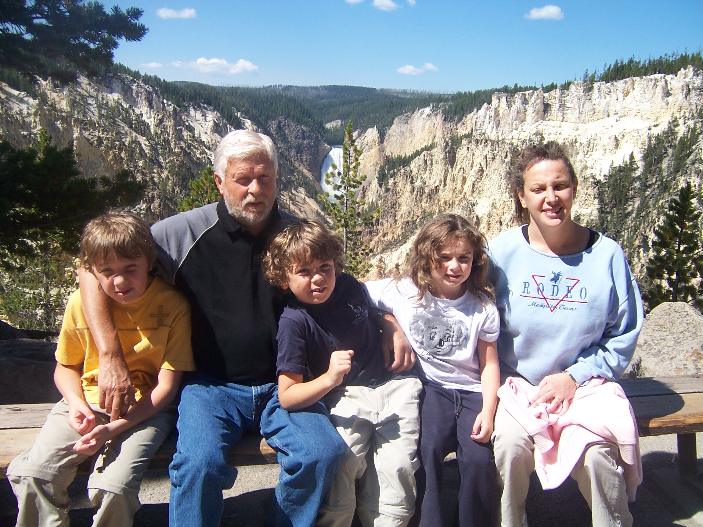 All in front of lower falls, Grand Canyon.