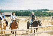 Me and my dad on horses