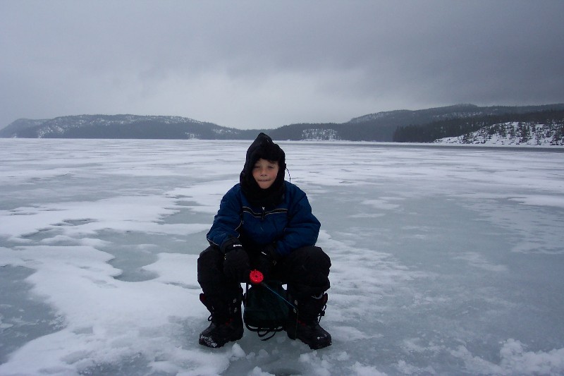 Jacob Ice Fishing in B�ckfj�rden