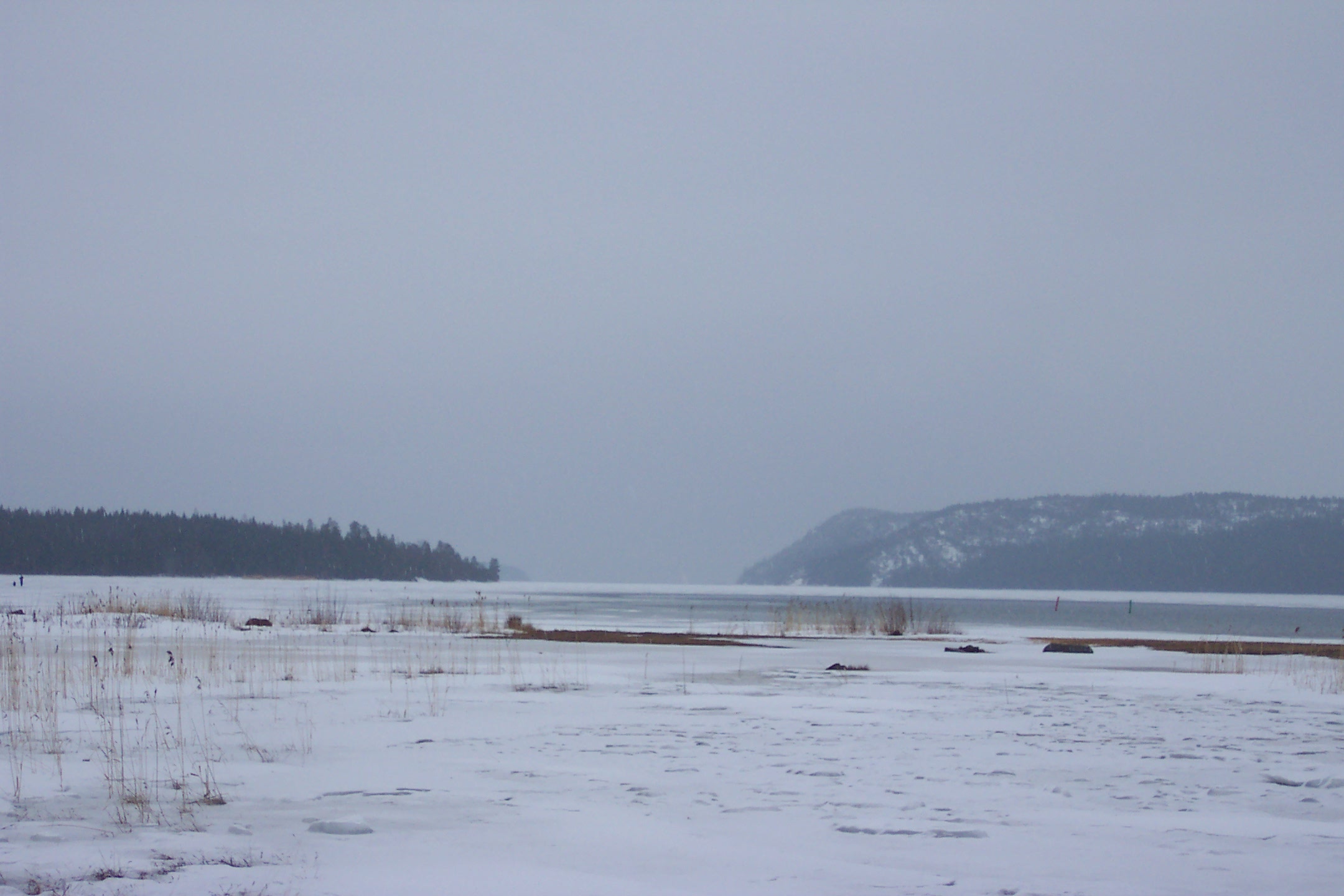 B�ckfj�rden (Creek Bay) in Winter. This is where my dads (Stig) summer cabin is located
