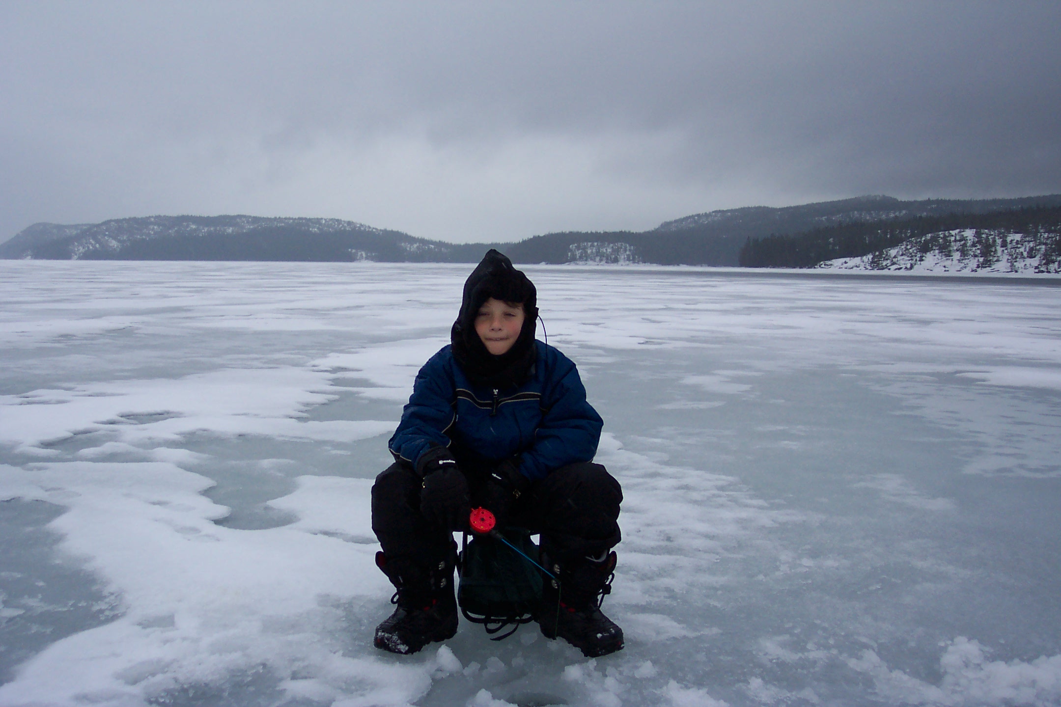 Jacob Ice Fishing in B�ckfj�rden