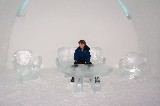 Jacob at an ice table in the Ice hotel in Jukkasjärvi Jacob at an ice table in the Ice hotel in Jukkasjärvi