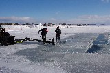 Cutting Ice to build the Ice Hotel Cutting Ice to build the Ice Hotel