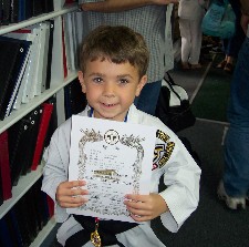 David with his blackbelt